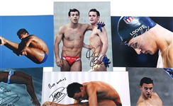 OLYMPIC SWIMMER AUTOGRAPHS - LOCHTE, DALEY, MCCRORY 