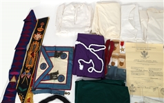 20th C. MASONIC LE DROIT HUMAIN NAMED GROUPING