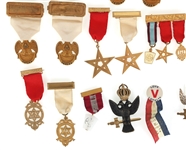 20th C. MASONIC LE DROIT HUMAIN NAMED GROUPING
