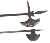 19th C. INDO-PERSIAN TABAR BATTLE AXES