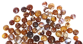 EARLY 20th C. AMBER SLAG GLASS MARBLES 
