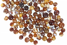 EARLY 20th C. AMBER SLAG GLASS MARBLES 