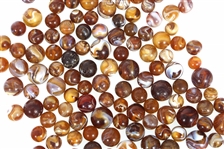 EARLY 20th C. AMBER SLAG GLASS MARBLES 