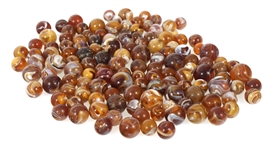 EARLY 20th C. AMBER SLAG GLASS MARBLES 
