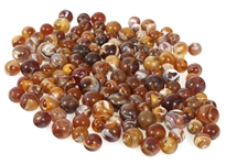 EARLY 20th C. AMBER SLAG GLASS MARBLES 