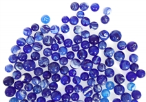 EARLY 20th C. BLUE SLAG GLASS MARBLES
