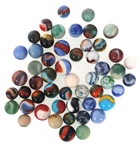 EARLY 20th C. MARBLES - GLASS & CERAMIC
