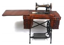 WHITE ROTARY SEWING MACHINE CONVERTIBLE TABLE