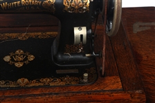 WHITE ROTARY SEWING MACHINE CONVERTIBLE TABLE