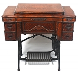 WHITE ROTARY SEWING MACHINE CONVERTIBLE TABLE