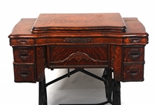 WHITE ROTARY SEWING MACHINE CONVERTIBLE TABLE