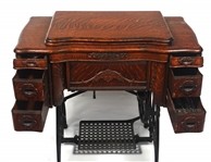 WHITE ROTARY SEWING MACHINE CONVERTIBLE TABLE