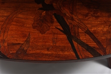 EMILE GALLE ART NOUVEAU MARQUETRY TIERED TABLE