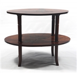 EMILE GALLE ART NOUVEAU MARQUETRY TIERED TABLE