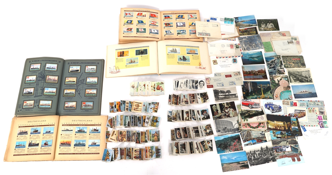 GERMAN CIGARETTE CARDS, POSTCARDS, STAMPS & MORE