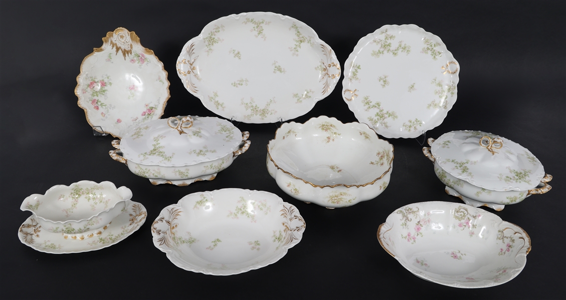 HAVILAND PORCELAIN SCHLEIGER 67I PATTERN SERVING PIECES
