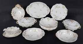 HAVILAND PORCELAIN SCHLEIGER 67I PATTERN SERVING PIECES
