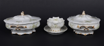 HAVILAND PORCELAIN SCHLEIGER 67I PATTERN SERVING PIECES