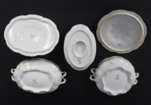 HAVILAND PORCELAIN SCHLEIGER 67I PATTERN SERVING PIECES