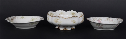 HAVILAND PORCELAIN SCHLEIGER 67I PATTERN SERVING PIECES