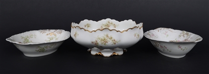 HAVILAND PORCELAIN SCHLEIGER 67I PATTERN SERVING PIECES