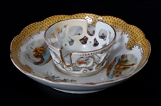 PORCELAIN SERVING PIECES & TEA CUPS