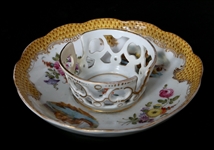 PORCELAIN SERVING PIECES & TEA CUPS
