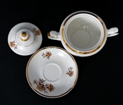 PORCELAIN SERVING PIECES & TEA CUPS