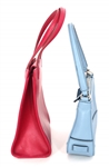 COACH LEATHER MAGENTA & PERIWINKLE HANDBAGS