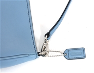 COACH LEATHER MAGENTA & PERIWINKLE HANDBAGS