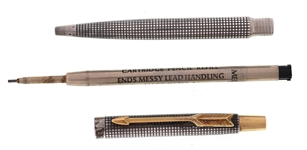 STERLING SILVER CASED PENCILS & ROLLERBALL PENS