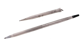 STERLING SILVER CASED PENCILS & ROLLERBALL PENS
