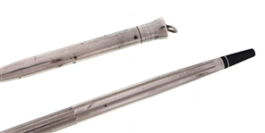 STERLING SILVER CASED PENCILS & ROLLERBALL PENS