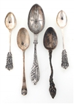 STERLING SILVER SPOONS, SERVING PIECES & LETTER OPENERS