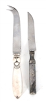 STERLING SILVER WEIGHTED SERVING KNIVES & UTENSILS