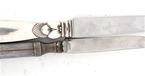 STERLING SILVER WEIGHTED SERVING KNIVES & UTENSILS