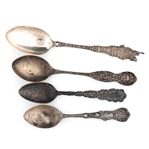 STERLING SILVER SOUVENIR SPOONS 