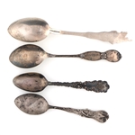 STERLING SILVER SOUVENIR SPOONS 