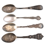STERLING SILVER SOUVENIR SPOONS 