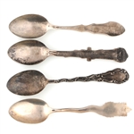 STERLING SILVER SOUVENIR SPOONS 