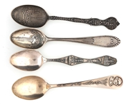 STERLING SILVER SOUVENIR SPOONS 