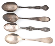 STERLING SILVER SOUVENIR SPOONS 