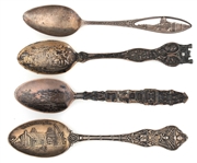 STERLING SILVER SOUVENIR SPOONS 