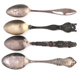 STERLING SILVER SOUVENIR SPOONS 