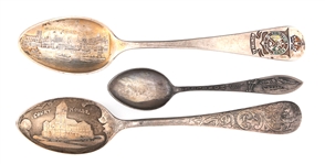 STERLING SILVER SOUVENIR SPOONS 