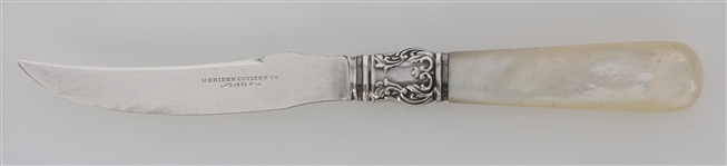 MOTHER OF PEARL & COMPOSITE STERLING ACCENT KNIVES