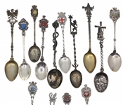 .800 SILVER SOUVENIR SPOONS