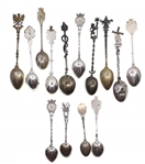 .800 SILVER SOUVENIR SPOONS