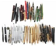BALLPOINT PENS & PENCILS - LOT OF 40+