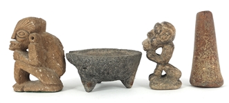 CERAMIC VESSELS, STATUES, & STONE TOOLS